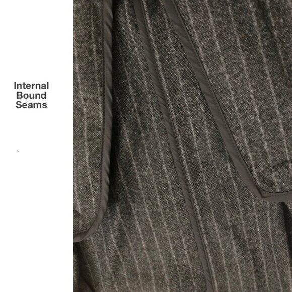 Bar III Pinstripe Long Coat - Small - NWOT - Picture 5 of 6